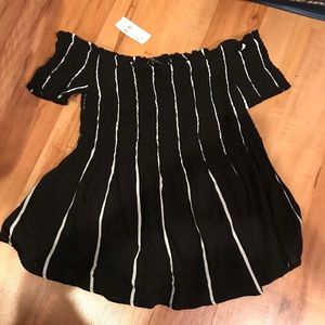 PacSun Kendall & Kylie off the shoulder black top